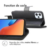 imoshion Étui de téléphone portefeuille Luxe Xiaomi Redmi 12 - Noir