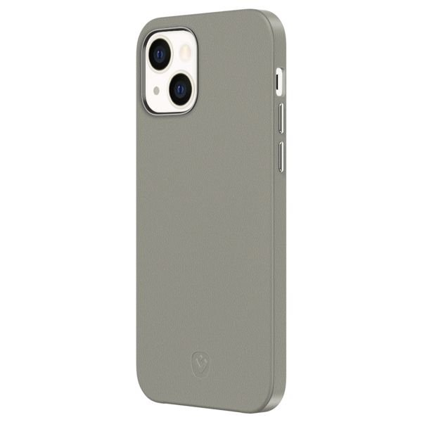 Valenta Coque en cuir Luxe iPhone 13 Mini - Gris