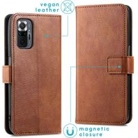 imoshion Étui de télephone portefeuille Xiaomi Redmi Note 10 Pro - Marron