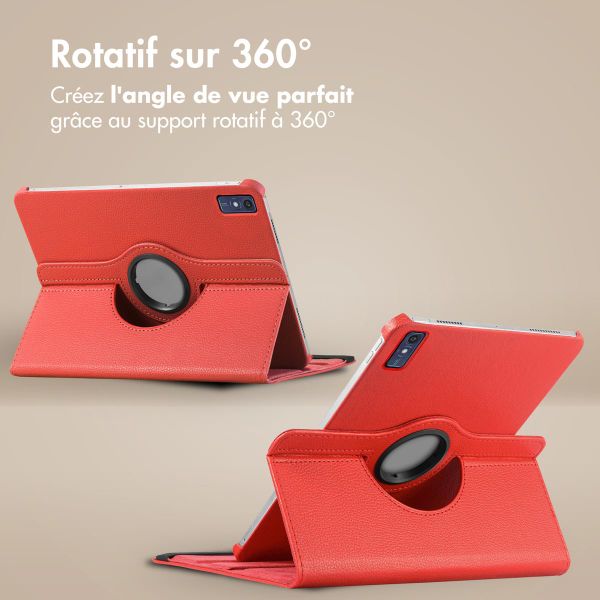 imoshion Coque tablette rotatif à 360° Lenovo Tab P12 - Rouge