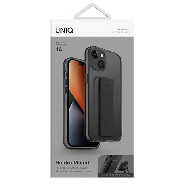 Uniq Coque arrière Heldro Flexgrip Apple iPhone 14 - Gris