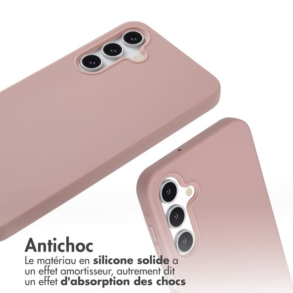 imoshion Coque en silicone avec cordon Samsung Galaxy A16 - Sand Pink