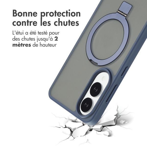 Accezz Coque Ring Stand avec MagSafe Samsung Galaxy S25 Edge - Blauw