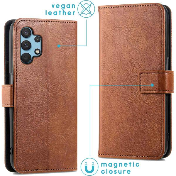 imoshion Étui de télephone portefeuille Samsung Galaxy A32 (4G) - Marron