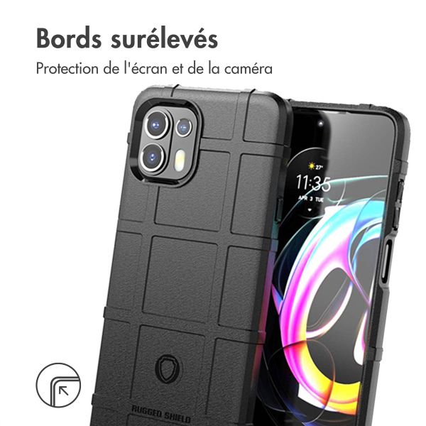 imoshion Coque Arrière Rugged Shield Motorola Edge 20 Lite - Noir