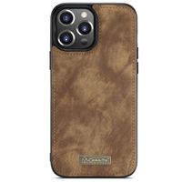 CaseMe Etui de téléphone de luxe en cuir deux iPhone 13 Pro Max