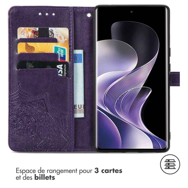 imoshion Etui de téléphone portefeuille Xiaomi Redmi Note 14 Pro Plus 5G - Violet