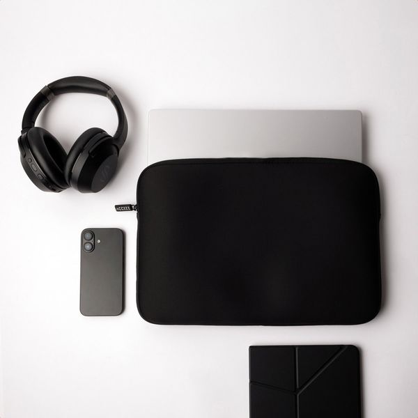 Accezz Pochette ordinateur de base 13-14 pouces - Noir