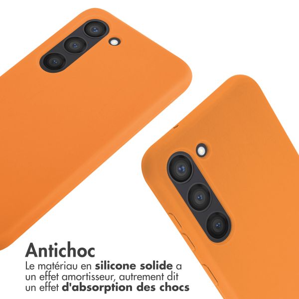 imoshion ﻿Coque en silicone avec cordon Samsung Galaxy S23 - Orange