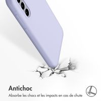 Accezz Coque Liquid Silicone Samsung Galaxy A56 - Violet