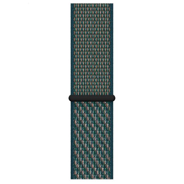 Apple Nike Sport Loop bracelet Apple Watch Series 1-10 / SE / Ultra (2) - 42/44/45/46/49 mm - Hyper Crimson / Neptune Green