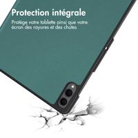 imoshion Coque tablette Trifold Samsung Galaxy Tab S11 Ultra - Vert foncé