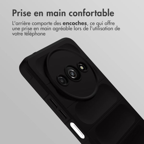 imoshion Coque arrière EasyGrip Xiaomi Redmi A3 - Noir