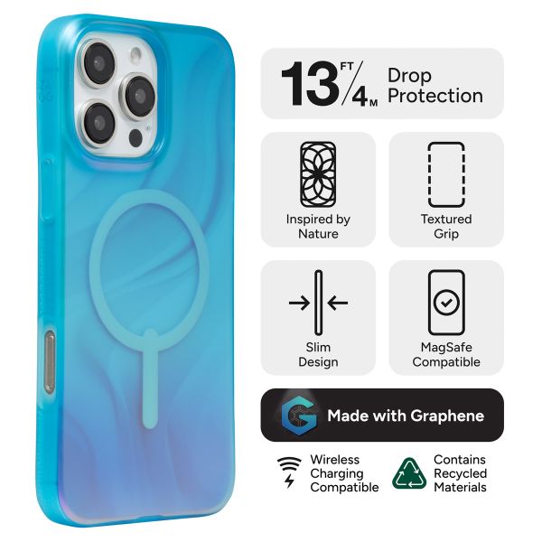 ZAGG Coque Milan Snap avec MagSafe iPhone 16 Pro Max - Deep Aurora