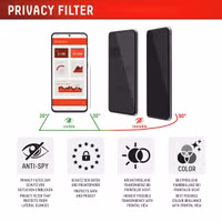 Displex Protection d'écran en verre trempé Privacy Apple iPhone 17 / 17 Pro