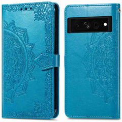 imoshion Etui de téléphone portefeuille Mandala Google Pixel 7 Pro - Turquoise