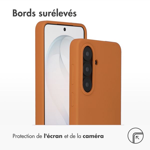 Accezz Coque Liquid Silicone avec MagSafe Samsung Galaxy S26 - Orange