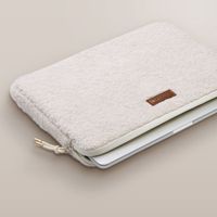 Selencia Pochette ordinateur Teddy 13-14 pouces - Latte