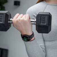 imoshion Bracelet sportif en silicone - Connexion universelle de 22 mm - Noir / Gris