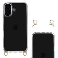 Selencia Coque arrière avec crochets amovibles Apple iPhone 16 - Transparent