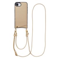 Selencia Coque de télephone Nova avec cordon et porte-cartes Apple iPhone 16e - Beige