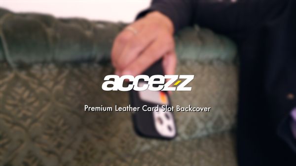 Accezz Coque en cuir de qualité supérieure avec fentes pour cartes Apple iPhone 14 Plus - Noir