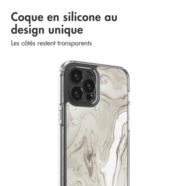 imoshion Coque Design Apple iPhone 12 (Pro) - Sandy Marble