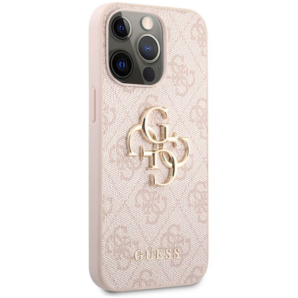 Guess Coque 4G Metal Logo Backcover Apple iPhone 13 Pro Max - Rose