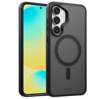 Accezz Coque Givrée Robuste avec MagSafe Samsung Galaxy S25 FE - Noir