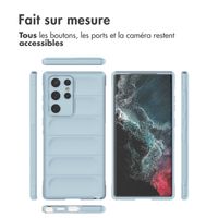 imoshion Coque arrière EasyGrip Samsung Galaxy S22 Ultra - Bleu clair