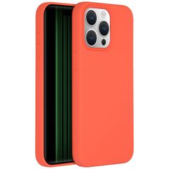 Accezz Coque Liquid Silicone avec MagSafe Apple iPhone 15 Pro Max - Nectarine