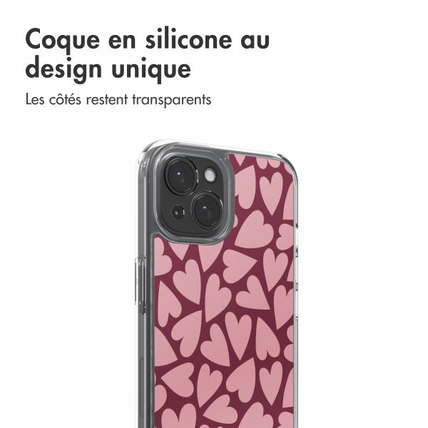 imoshion Coque Design Apple iPhone 15 - Hearty Blush