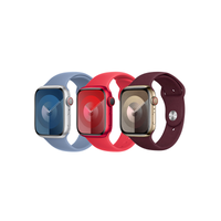 Apple 3 Pack Bracelet Sport pour Apple Watch | 38/40/41 mm - Taille M/L - Winter Blue / Product(RED) / Plum