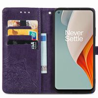 imoshion Etui de téléphone portefeuille Mandala OnePlus Nord N100 - Violet