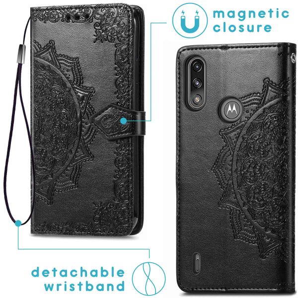 imoshion Etui de télephone Mandala Motorola Moto E7i Power - Noir