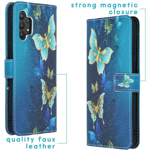 imoshion Coque silicone design Samsung Galaxy A32 (5G) - Blue Butterfly