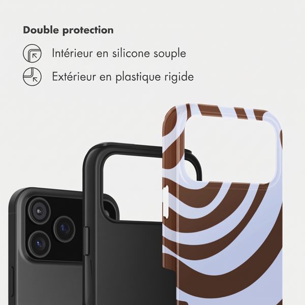 Selencia Coque arrière Vivid Apple iPhone 17 Pro Max - Dream Swirl Chocolate