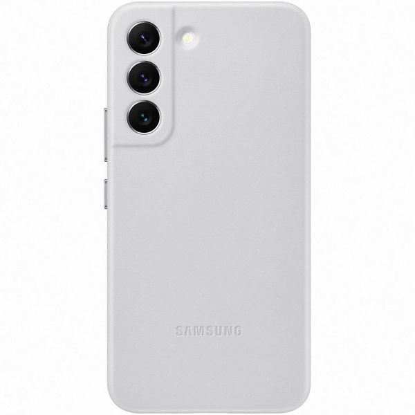 Samsung Original Coque en cuir Galaxy S22 - Gris clair