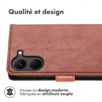 imoshion Étui de télephone portefeuille de luxe Xiaomi Poco X8 Pro - Marron
