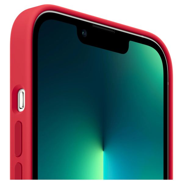 Apple Coque en silicone MagSafe Apple iPhone 13 Pro Max - (Product) Red