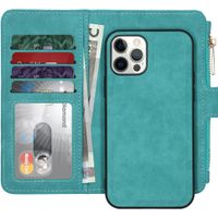 Porte-monnaie de luxe iPhone 12 (Pro) - Turquoise