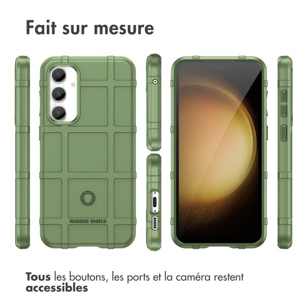 imoshion Coque Arrière Rugged Shield Samsung Galaxy S23 FE - Vert foncé