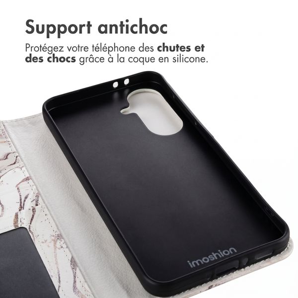 imoshion Étui de télephone portefeuille Design Samsung Galaxy A57 (5G) - Sandy Marble