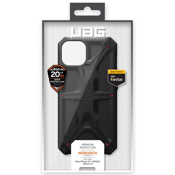 UAG Coque Monarch iPhone 14 - Kevlar Black