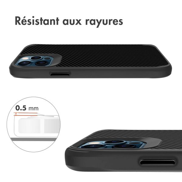 imoshion Coque Rugged Hybrid Carbon Apple iPhone 12 (Pro) - Noir