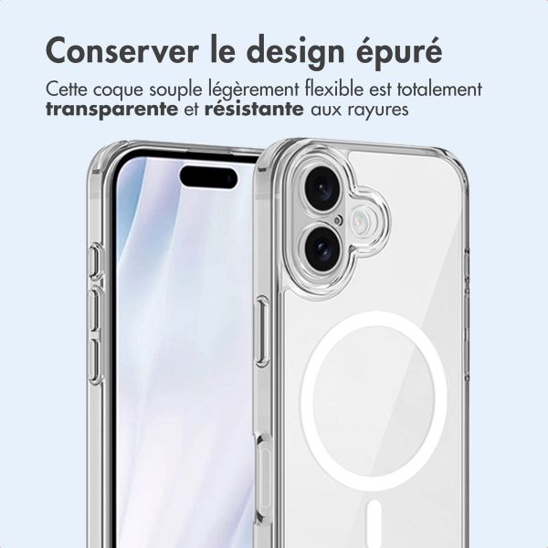imoshion Coque arrière de protection avec MagSafe Apple iPhone 17 - Transparent