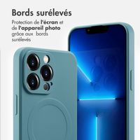 imoshion Coque Couleur avec MagSafe Apple iPhone 13 Pro - Smoke Green