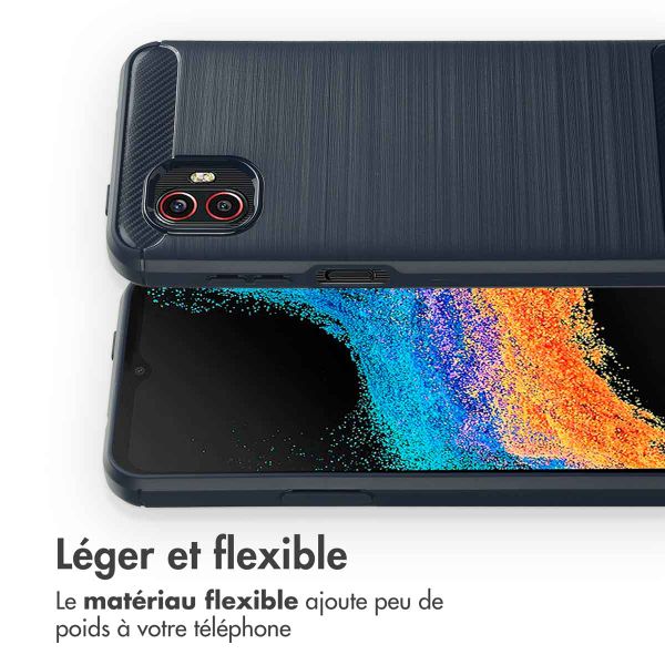 imoshion Coque Brushed Samsung Galaxy Xcover 6 Pro - Bleu foncé