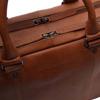 The Chesterfield Brand Sac ordinateur 15-15.6 pouces Boston - Cuir véritable - Cognac