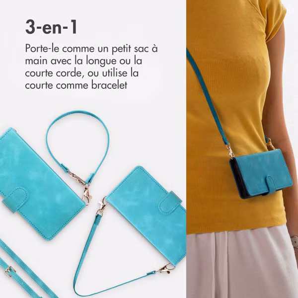 imoshion Etui de télephone portefeuille avec cordon Apple iPhone 17 - Turquoise